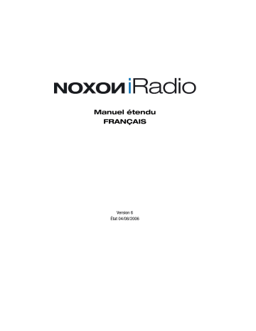 Manuel du propriétaire | Terratec Noxon iRadio Manuel utilisateur | Fixfr