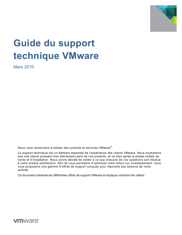 Manuel du propriétaire | VMware VMWARE Manuel utilisateur | Fixfr