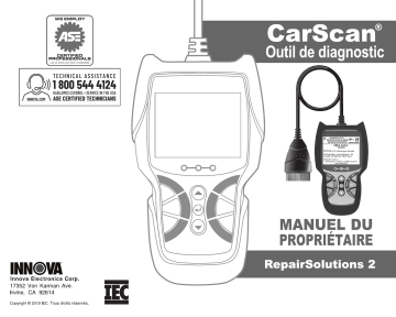 OBD2 6030p Scan Tool | Manuel du propriétaire | Innova 5210 CarScan Advisor Manuel utilisateur | Fixfr