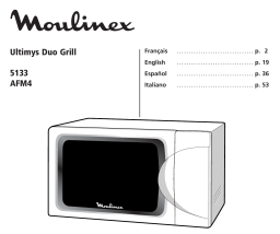 Moulinex FOUR ULTIMYS DUO GRIL AFM4 Manuel utilisateur