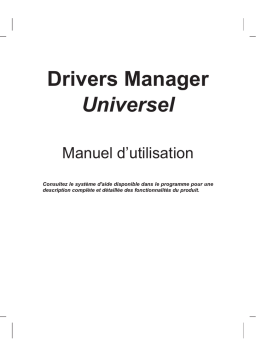 Micro Application Drivers Manager Universel Manuel utilisateur