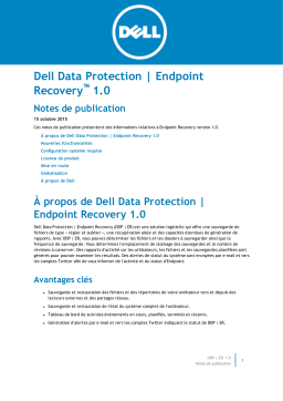 Dell Endpoint Recovery security Manuel du propriétaire