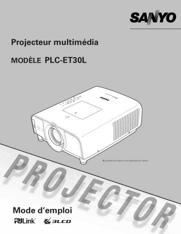 Manuel du propriétaire | Sanyo PLC-ET30L Manuel utilisateur | Fixfr