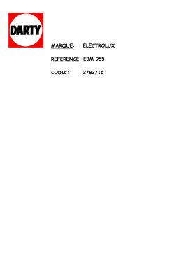 Electrolux EBM8000 Manuel utilisateur