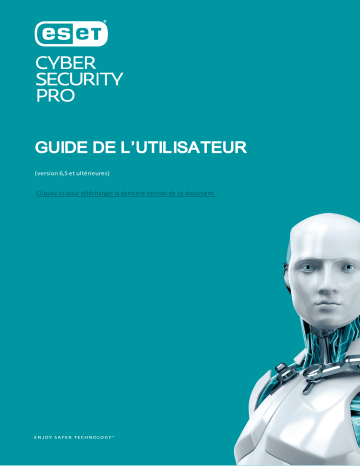 ESET Cyber Security Pro for macOS Mode d'emploi | Fixfr