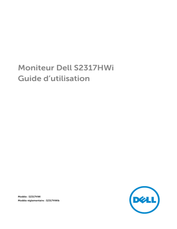 Dell S2317HWI electronics accessory Manuel utilisateur | Fixfr