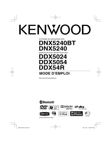 DDX 5024 | DDX 54 R | Kenwood DDX 5054 Mode d'emploi | Fixfr