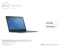Dell Inspiron 7547 laptop spécification