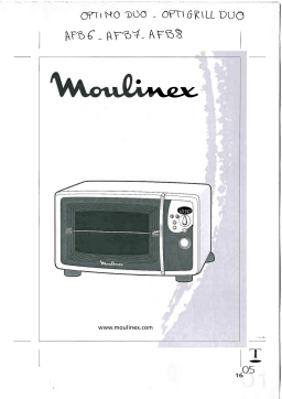 Moulinex AFB6 Manuel utilisateur