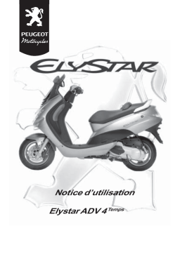 Peugeot Elystar 125 Manuel utilisateur