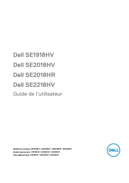 Dell SE2018HR electronics accessory Manuel utilisateur