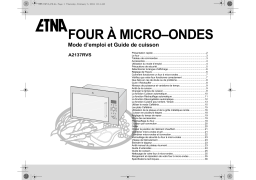 ETNA A2137RVS Manuel utilisateur