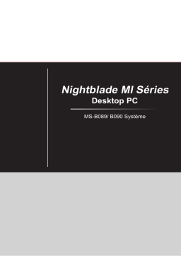 MSI Nightblade MIB - MS-B089 Manuel utilisateur