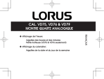 Lorus VD76 Manuel utilisateur