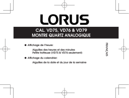 Lorus VD76 Manuel utilisateur