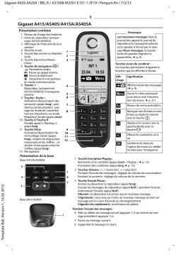 Gigaset A415A Manuel utilisateur