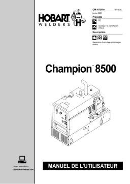 HobartWelders CHAMPION 8500 Manuel utilisateur