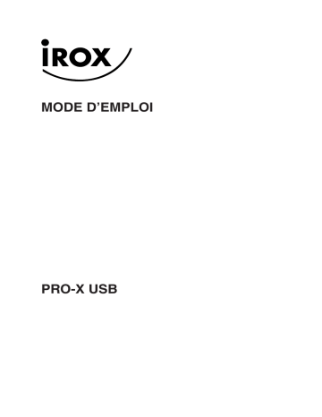 Manuel du propriétaire | Irox PRO X Manuel utilisateur | Fixfr