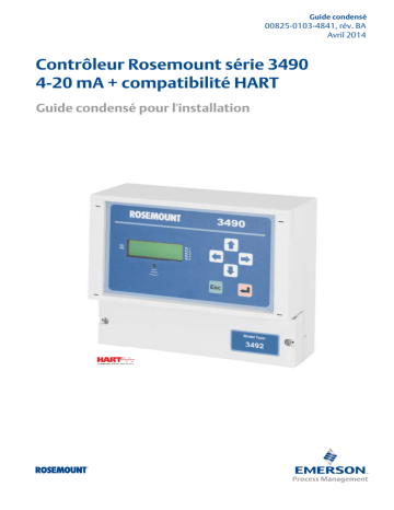 Mode d'emploi | Rosemount série 3490 Contrôleur 4-20 mA + compatibilité HART Manuel utilisateur | Fixfr