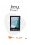 Omenex IZY TOUCH Manuel utilisateur