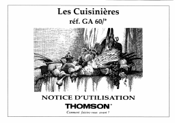 Thomson GA60CT Manuel utilisateur