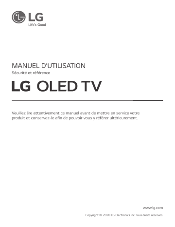 OLED65BX9LB | OLED55CX6LA | OLED55BX9LB | OLED65CX8LB | OLED65CX9LA | OLED55CX8LB | OLED65CX6LA | OLED65BX6LB | LG OLED55CX9LA Manuel du propriétaire | Fixfr