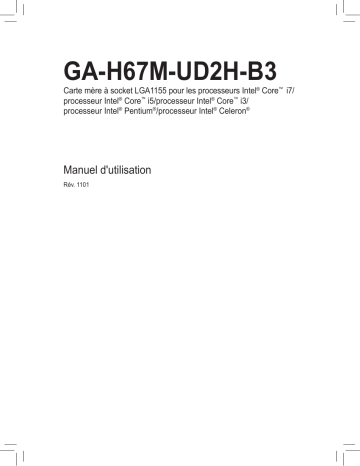 Manuel du propriétaire | Gigabyte GA-H67M-UD2H-B3 Manuel utilisateur | Fixfr