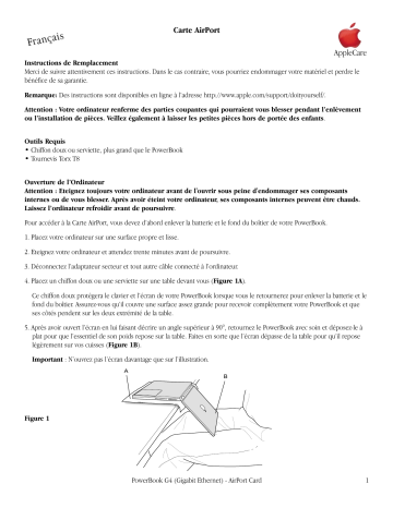 Manuel du propriétaire | Apple POWERBOOK G4 GIGABIT ETHERNET Manuel utilisateur | Fixfr