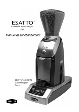 Baratza Esatto Grinder Manuel du propriétaire