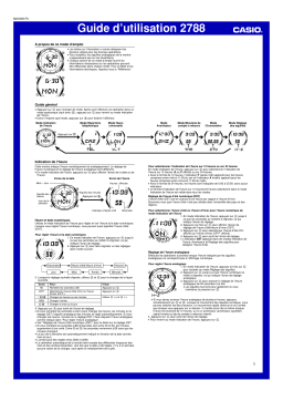 Casio WVA-105HDE-1AVER Manuel utilisateur