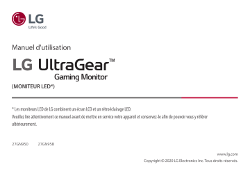 LG 27GN950-B Manuel du propriétaire | Fixfr
