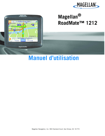 User's manual | Magellan RoadMate 1212 - Automotive GPS Receiver Manuel utilisateur | Fixfr