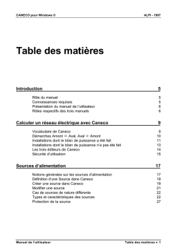 Caneco pour Windows Mode d'emploi