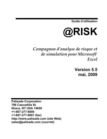 Manuel du propriétaire | PALISADE RISK 5.5 Manuel utilisateur | Fixfr