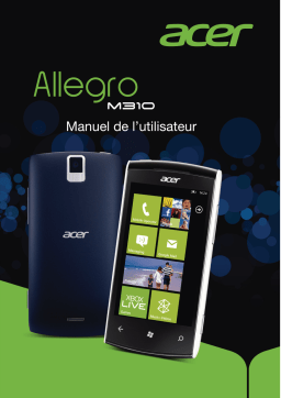 Acer Allegro M310 Manuel utilisateur