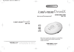 iRiver iMP-150 Manuel utilisateur