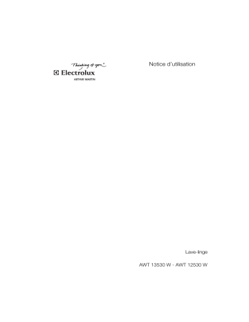 Manuel du propriétaire | ARTHUR MARTIN AWT12530W Manuel utilisateur | Fixfr