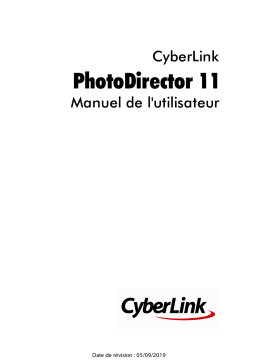 CyberLink PhotoDirector 11 Manuel utilisateur