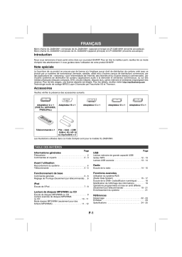 Sharp XL-DAB10NH/DAB20NH Manuel utilisateur