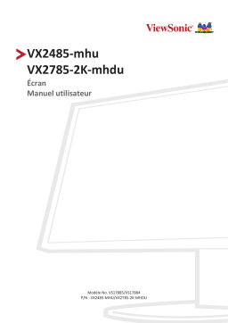 ViewSonic VX2485-mhu MONITOR Mode d'emploi