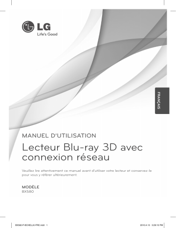 LG BX580 Manuel du propriétaire | Fixfr