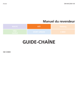 Shimano SM-CD800 guide-chaîne Manuel utilisateur