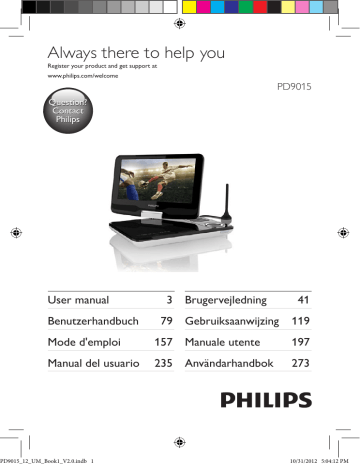 Manuel du propriétaire | Philips PD9015 Manuel utilisateur | Fixfr