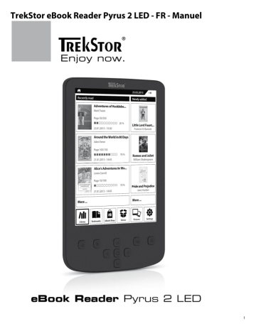 Trekstor eBook-Reader Pyrus 2 LED Mode d'emploi | Fixfr
