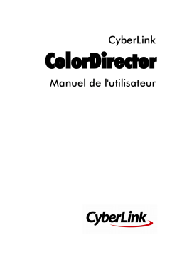 CyberLink ColorDirector 6 Manuel utilisateur