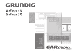 Grundig CHALLENGE 400 A AUTORÁDIO RDS C / CASS Manuel utilisateur