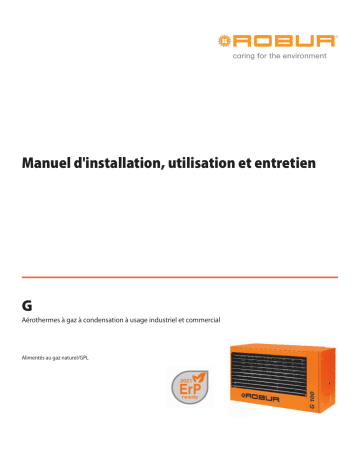 Robur G SERIES WALL MOUNTED HEATER Manuel utilisateur | Fixfr