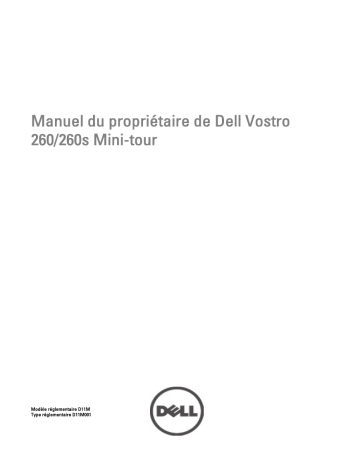 Dell Vostro 260 desktop Manuel du propriétaire | Fixfr