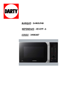 Samsung CE107M-4S Manuel utilisateur