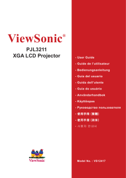 ViewSonic PJL3211 Manuel utilisateur